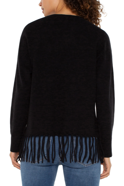 [Liverpool] Fringed Dolman Sweater