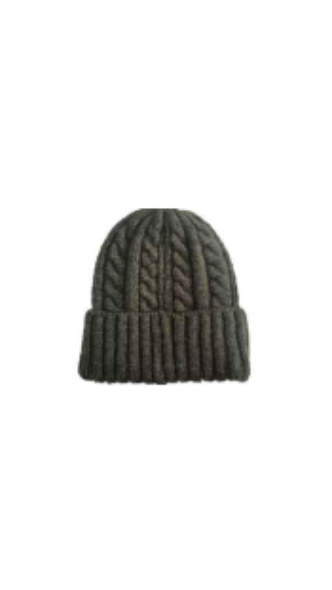 Solid Cable Knit Beanie