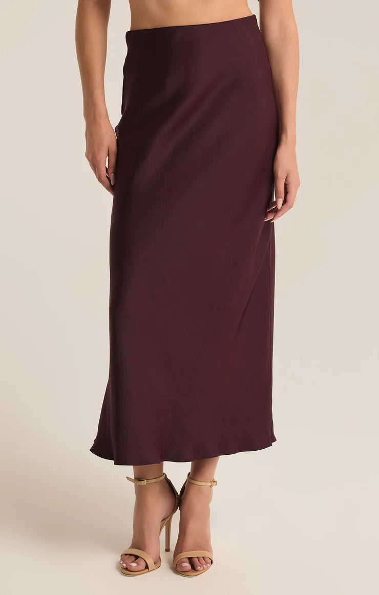 [Z Supply] Europa Poly Sheen Skirt