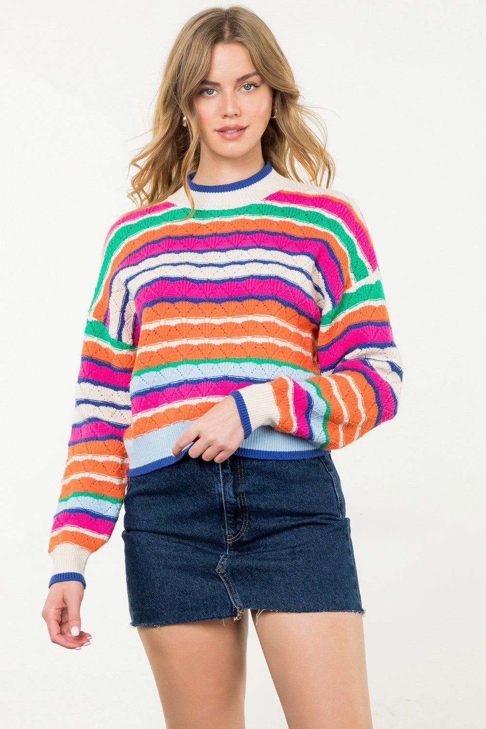 Millie Multicolor Stripes Sweater