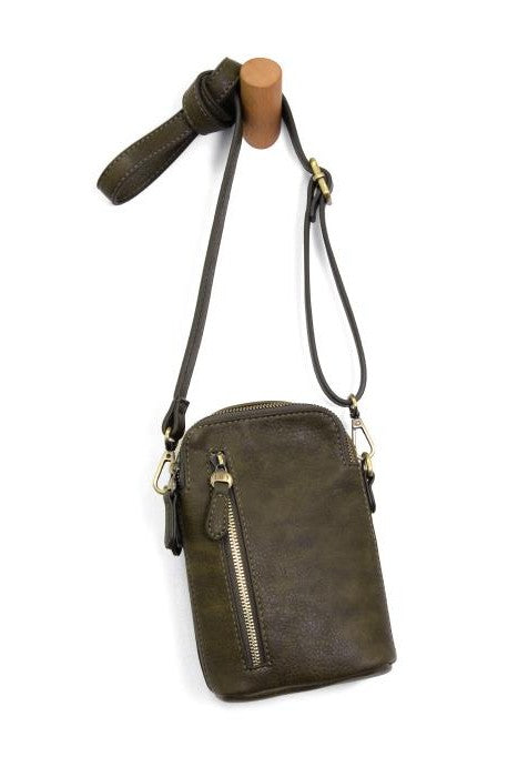 Jolene Crossbody Phone Bag - Dark Olive