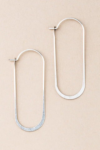 Refined Earring Collection - Cosmic Oval/Silver