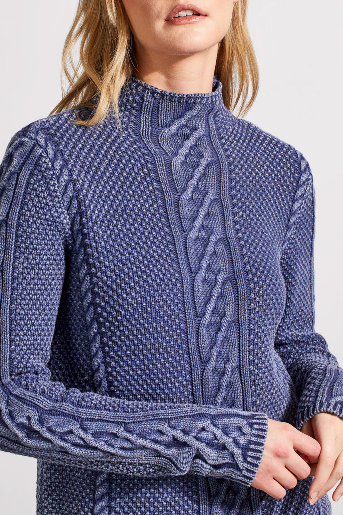 [TRIBAL] Lindsay Funnel Neck Sweater