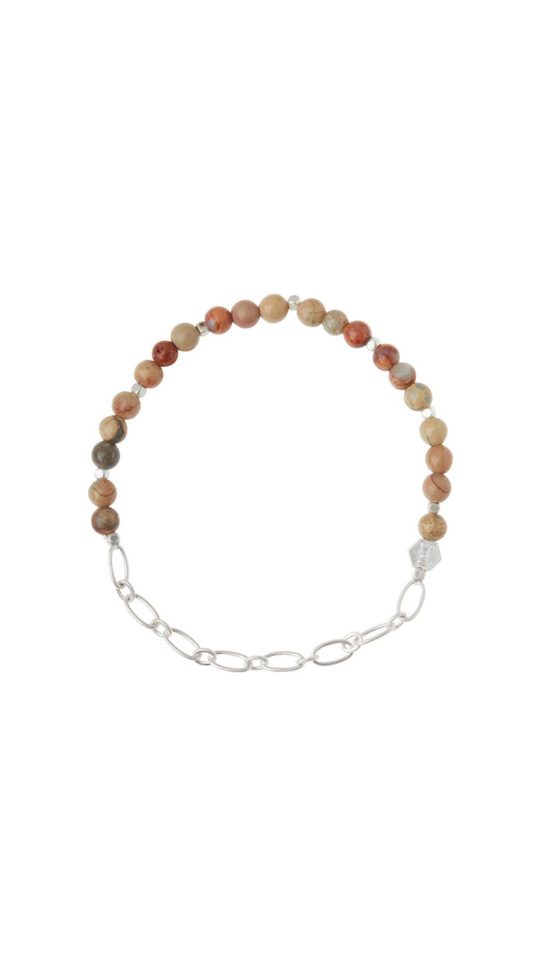Mini Stone with Chain Stacking Bracelet