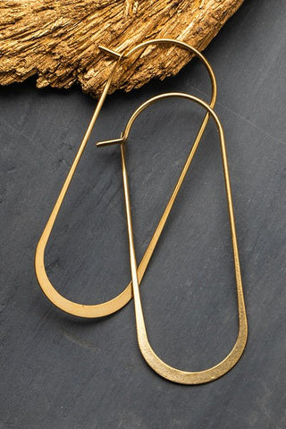 Refined Earring Collection - Cosmic Oval/Gold