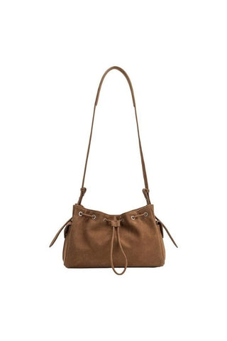 Rhuby Recycled Vegan Leather Shoulder Bag - Camel