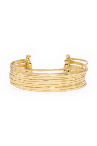 Louisa Multi Strand Cuff - Brass