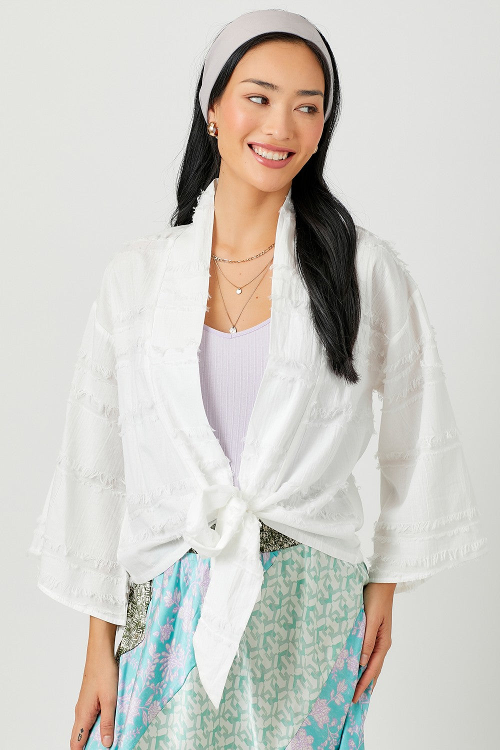 Alica Textured Gauze Kimono