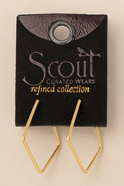 Refined Earring Collection - Orion Diamond Hoop/Gold Vermeil