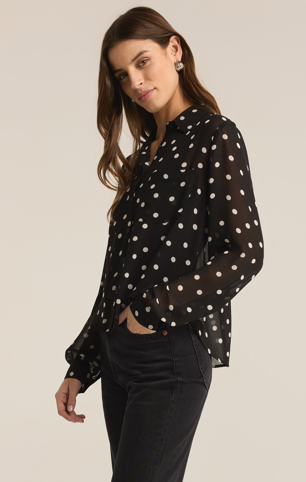 [Z Supply] Vivienne Polka Dot Top