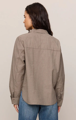 [Z Supply] On Duty Gingham Button Up Top
