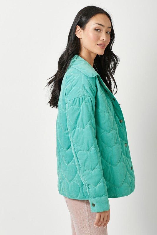 Quilted Heart Padded Jacket