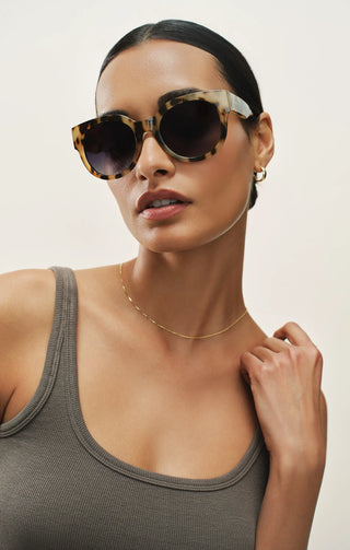 [Z Supply] Lunch Date Sunnies - Dark Tortoise-Gradient