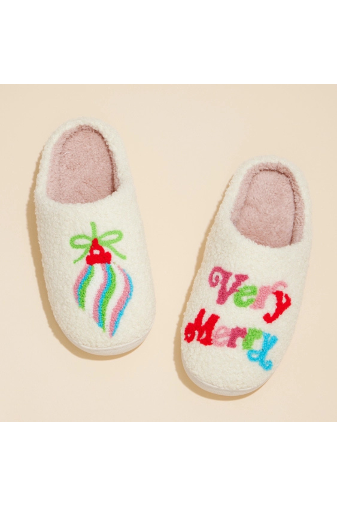 Very Merry Christmas Slippers