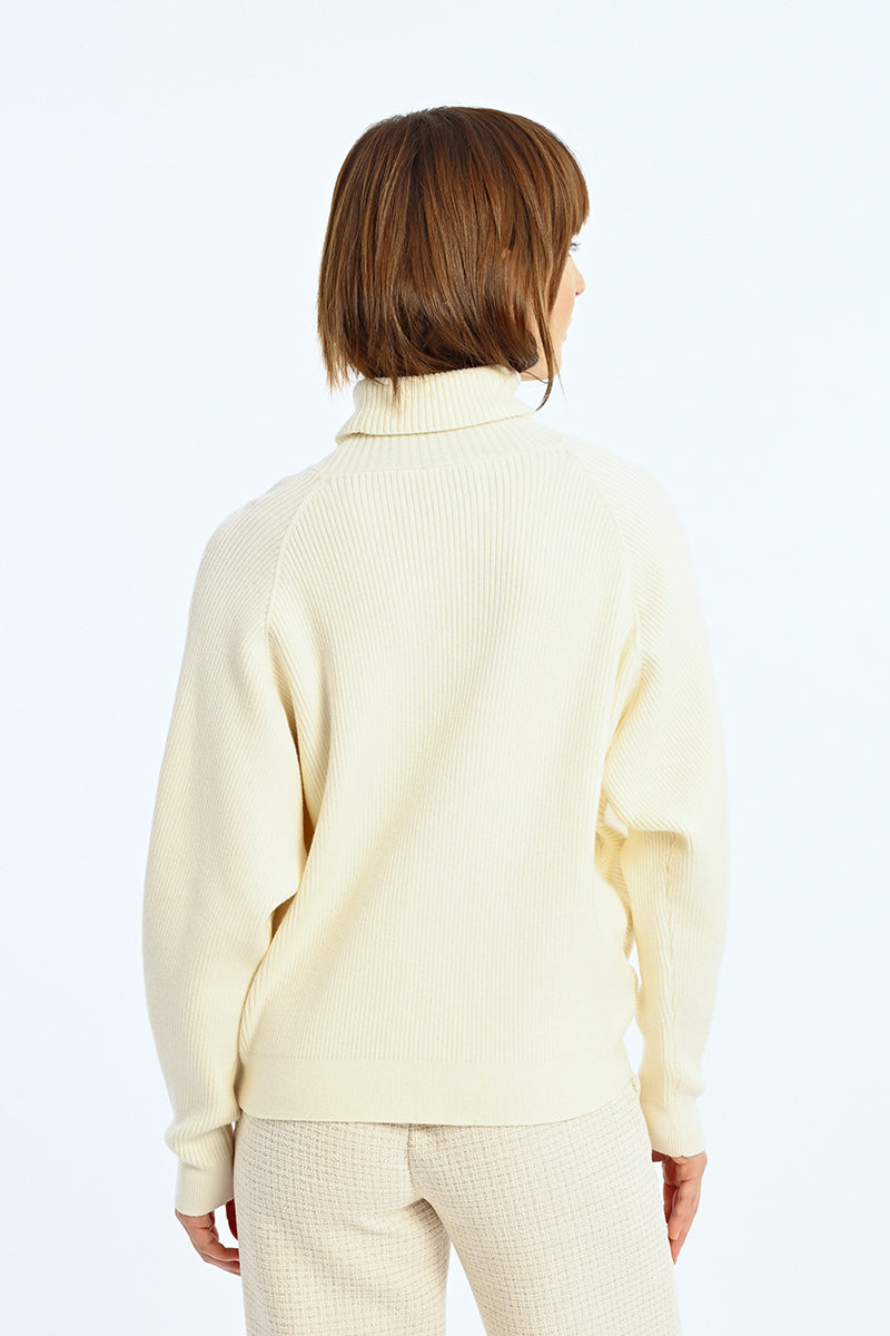 Riley Crossover Ribbed Sweater