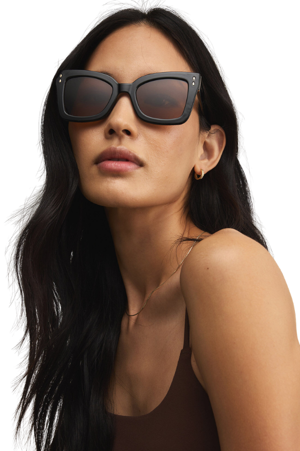 [Z Supply] Confidential Sunnies -  Polished Black-Brown