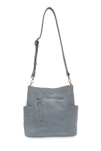 Kayleigh Side Pocket Bucket Bag - New Dusty Blue