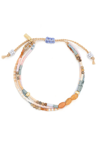 Mixed Media Bracelet - Inspiration/Red Aventurine/Gold