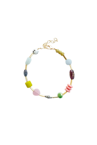 Colorful Beaded Clasp Bracelet - Mariposa - Bright