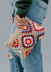 Crochet Pattern Clutch - Tan