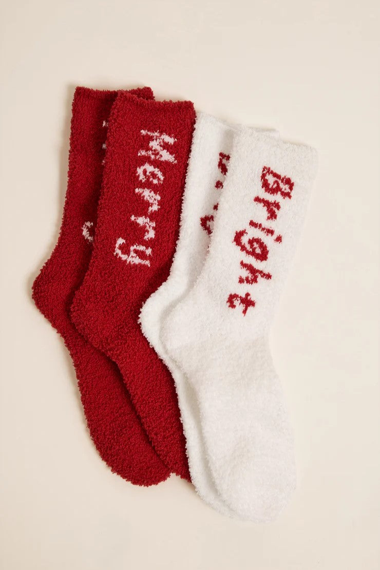 [Z Supply] Bright & Merry Socks, Set of 2