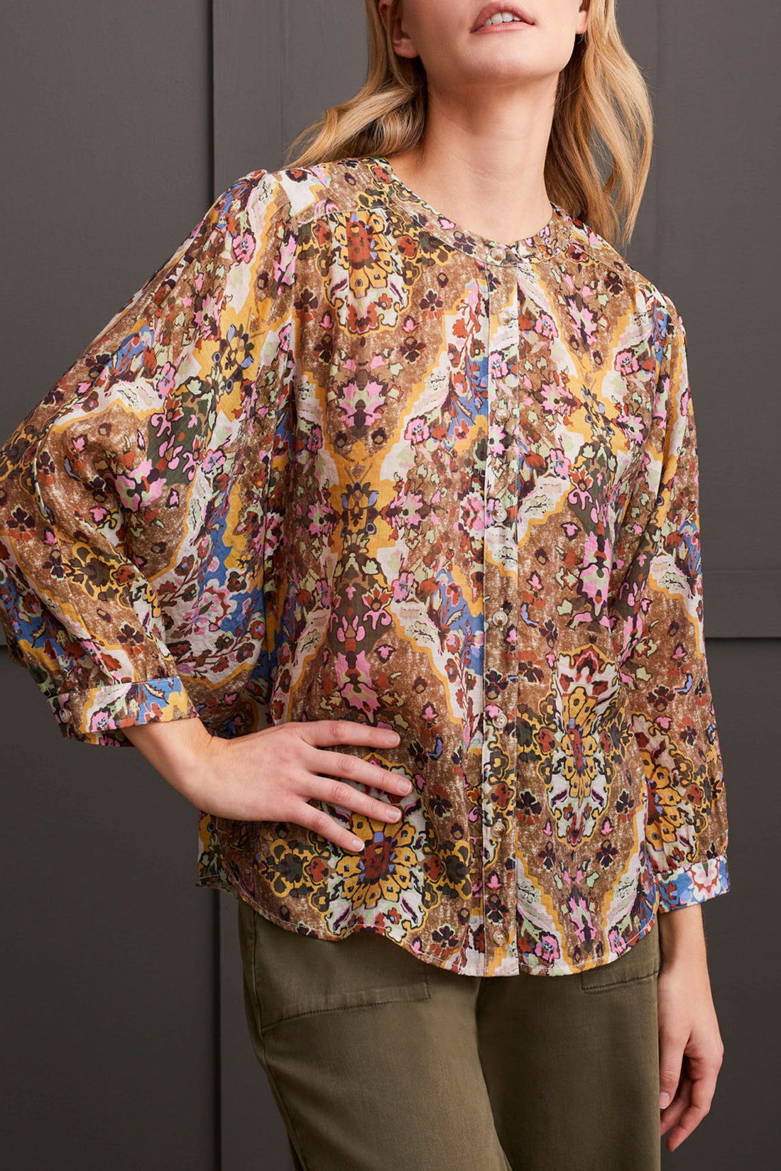 [TRIBAL] Megan Dolman Sleeve Blouse