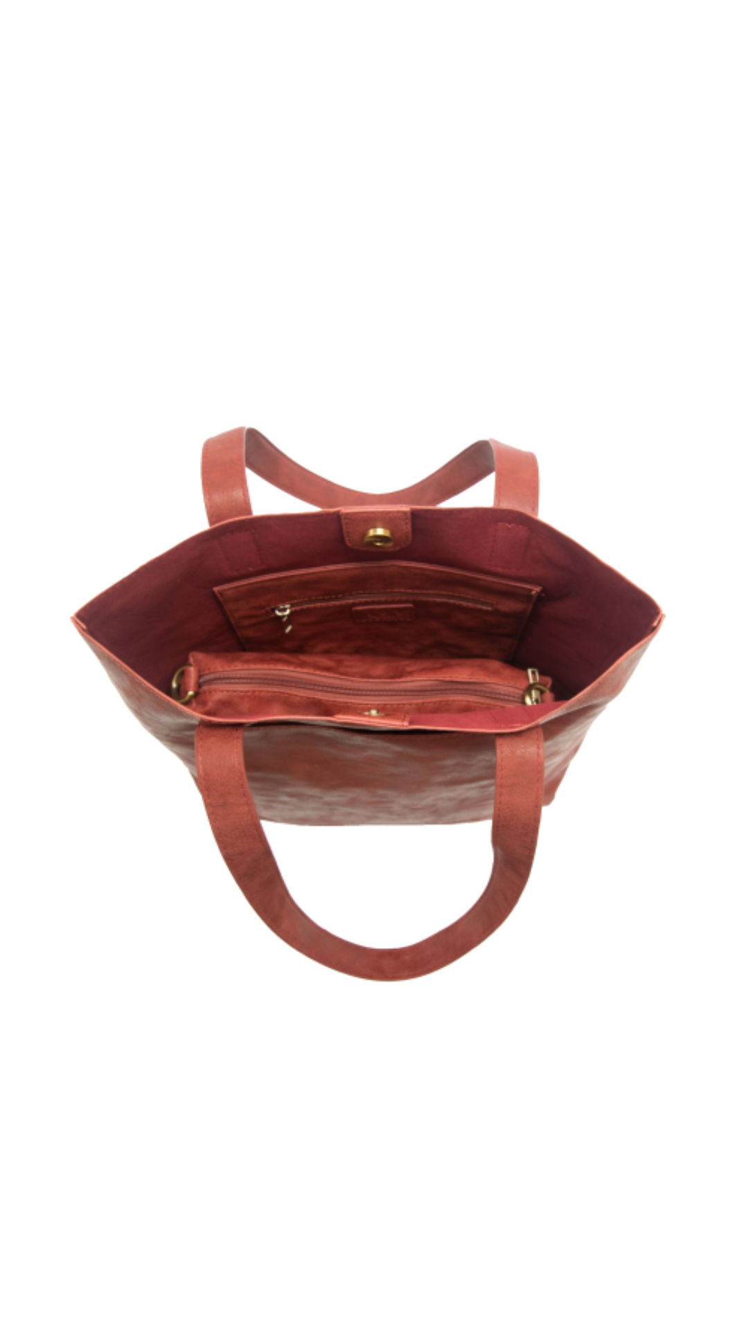 Charlie North/South Tote - Terracotta