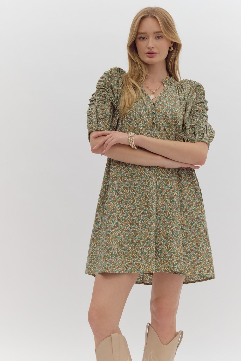 Tilly Floral Button Up Dress