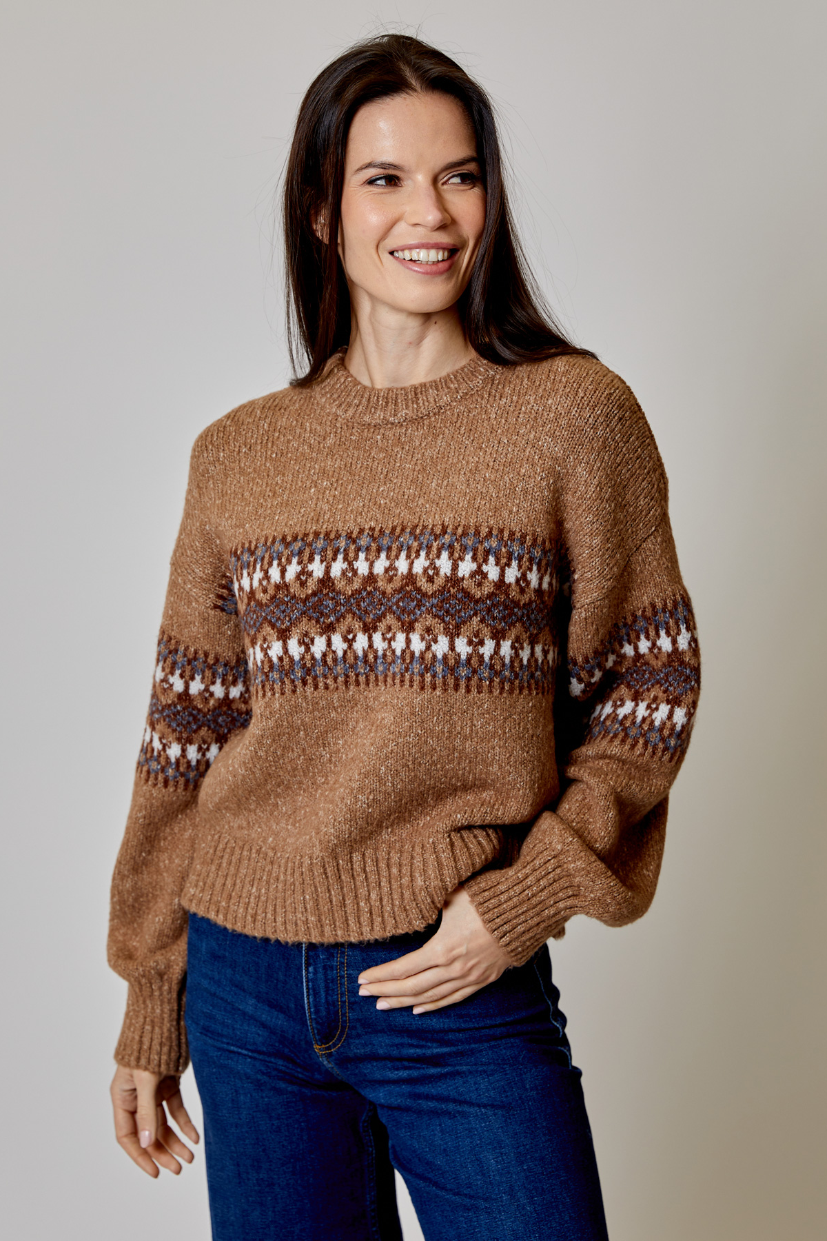 Claire Fairisle Crew Sweater