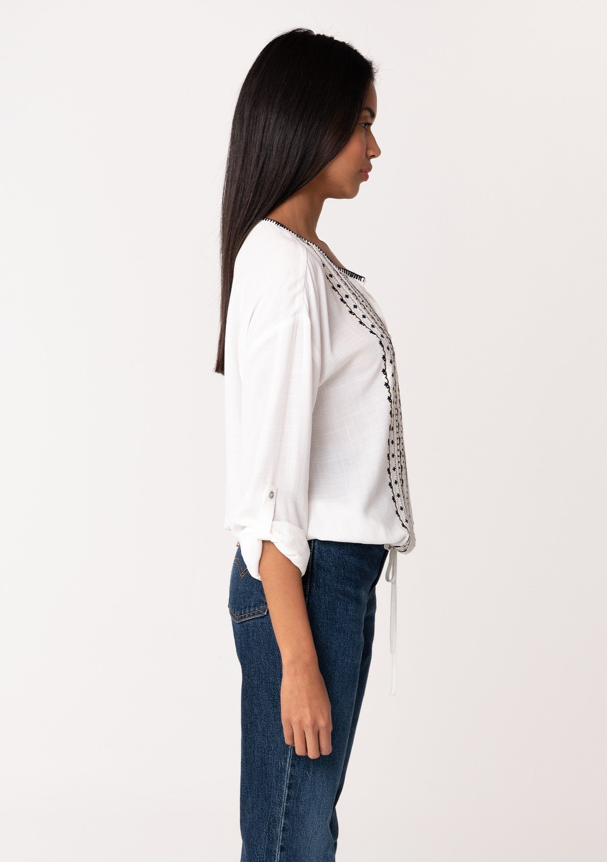 Bev Bohemian Embroidered Blouse