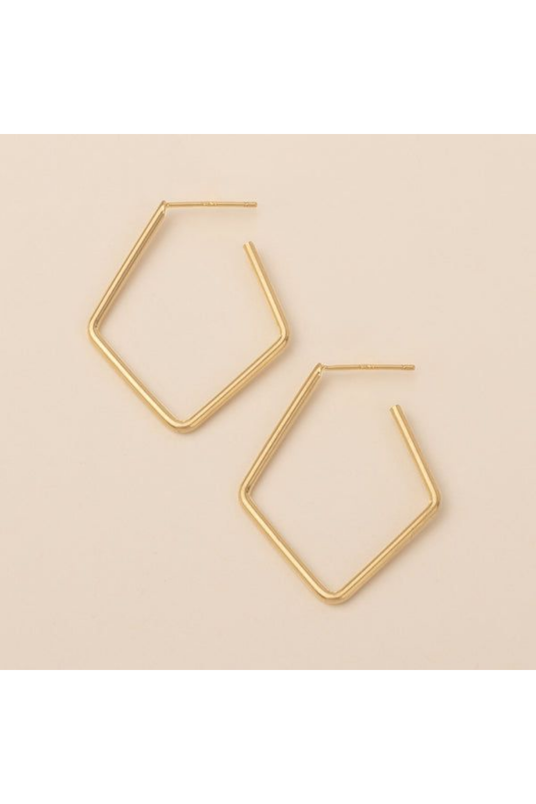 Refined Earring Collection - Orion Diamond Hoop/Gold Vermeil