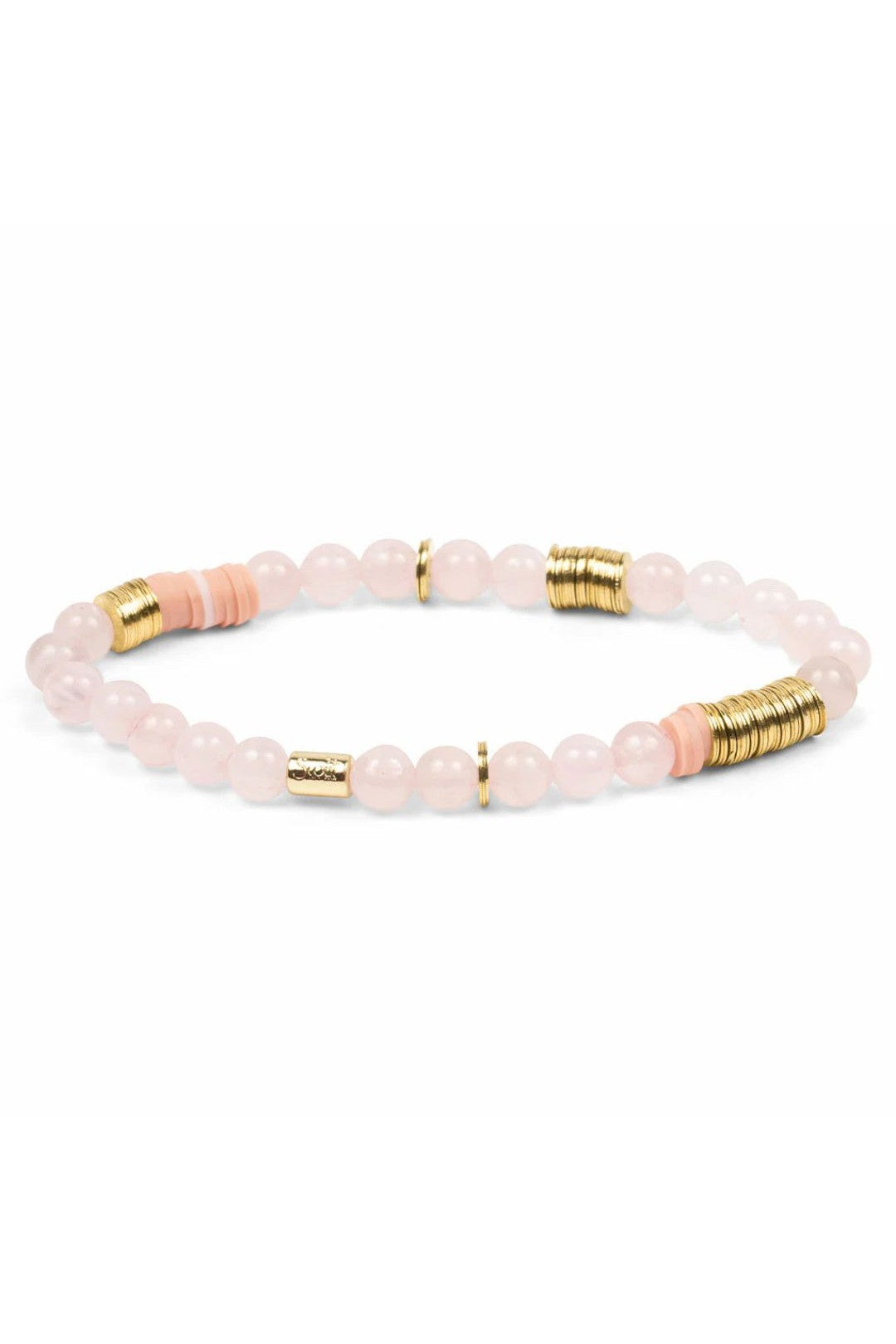 Intermix Stone Stacking Bracelet - Rose Quartz
