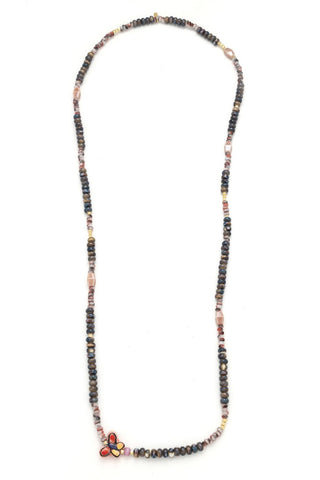 Ceramic Bead Wrap Bracelet/Necklace - Transformation/Butterfly