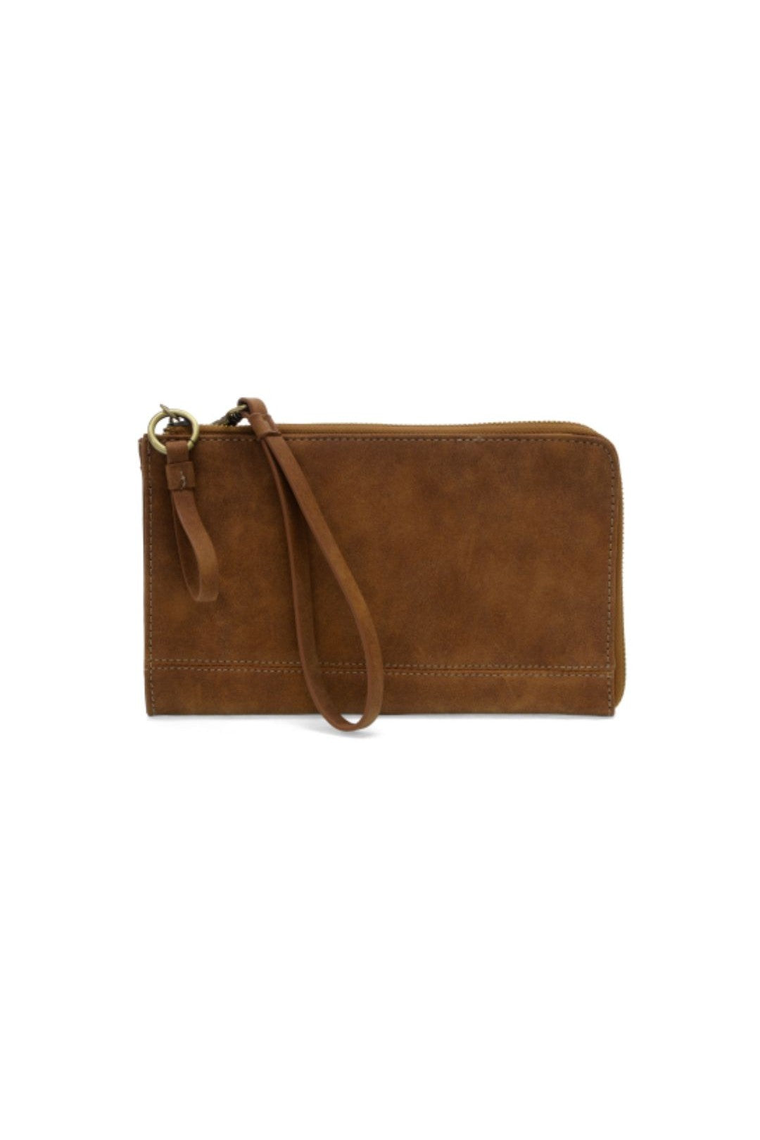 Faux Suede Karina Convertible Wristlet & Wallet - Walnut