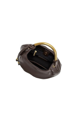 Dottie Recycled Vegan Top Handle Bag - Espresso