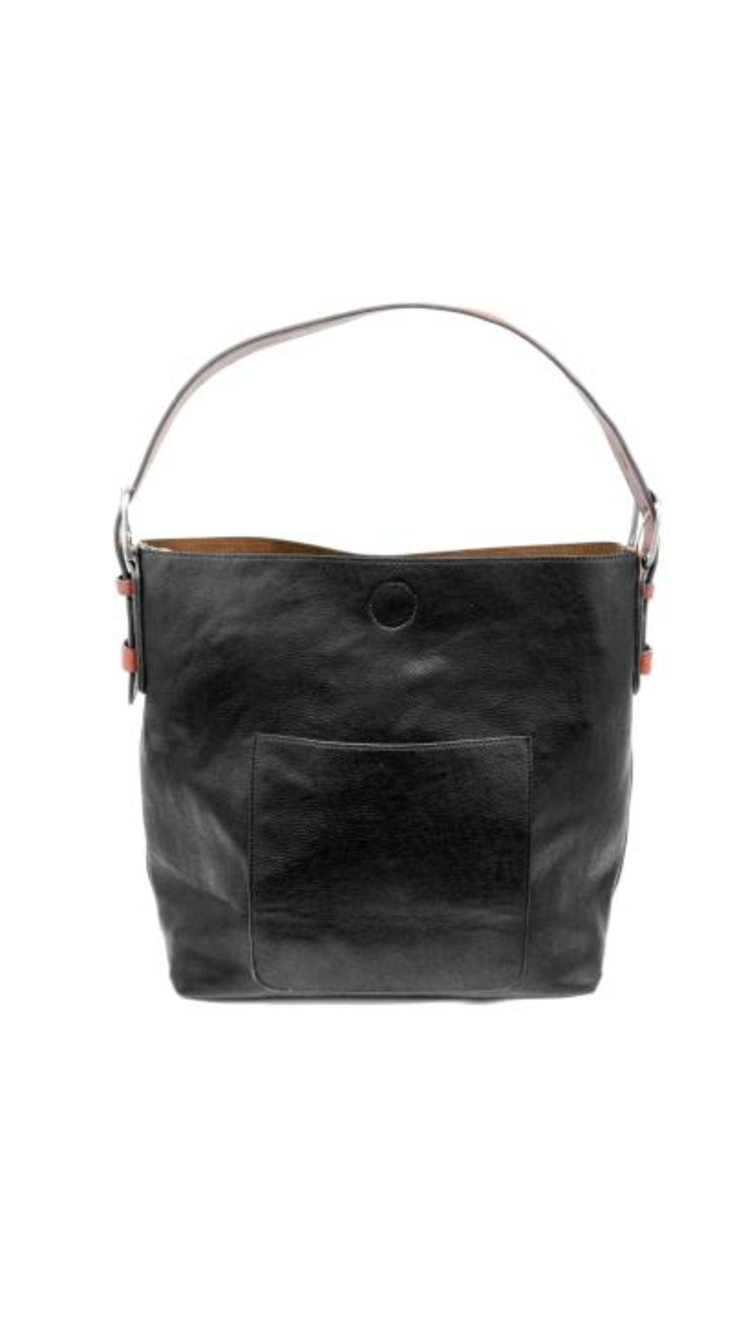 Classic Hobo Handbag - Black Hobo / Cedar Handle