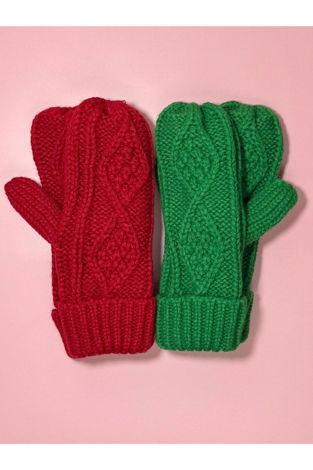 Cable Knit Mittens