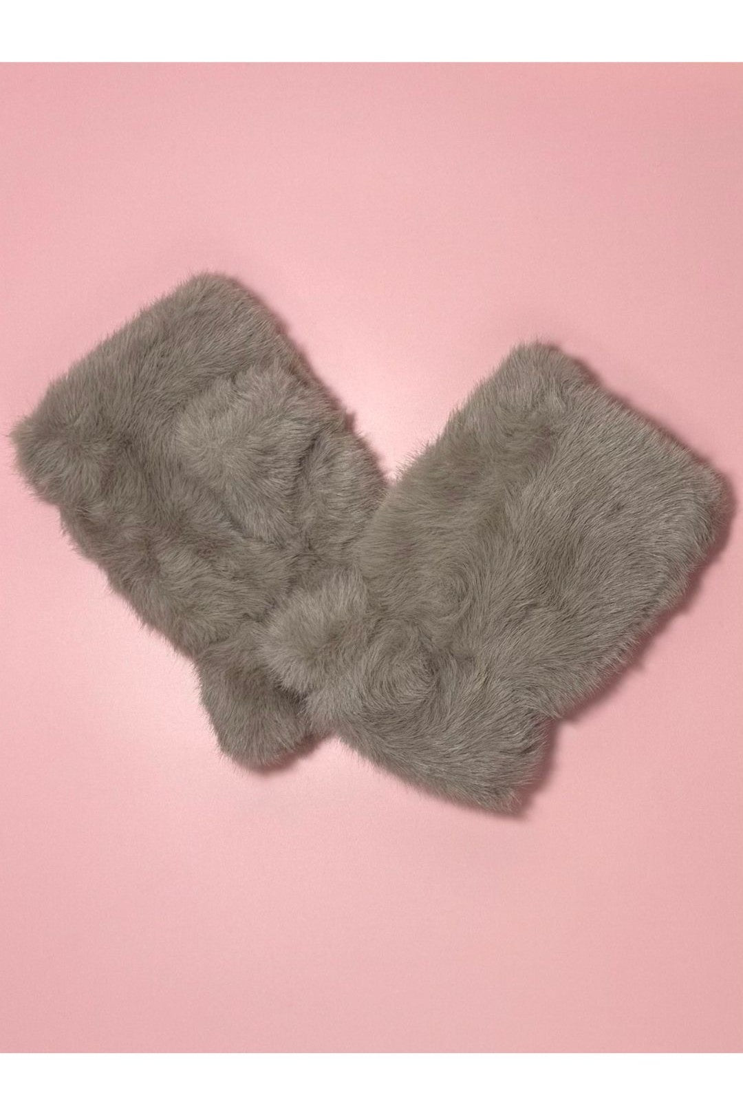 Faux Fur Fingerless Gloves