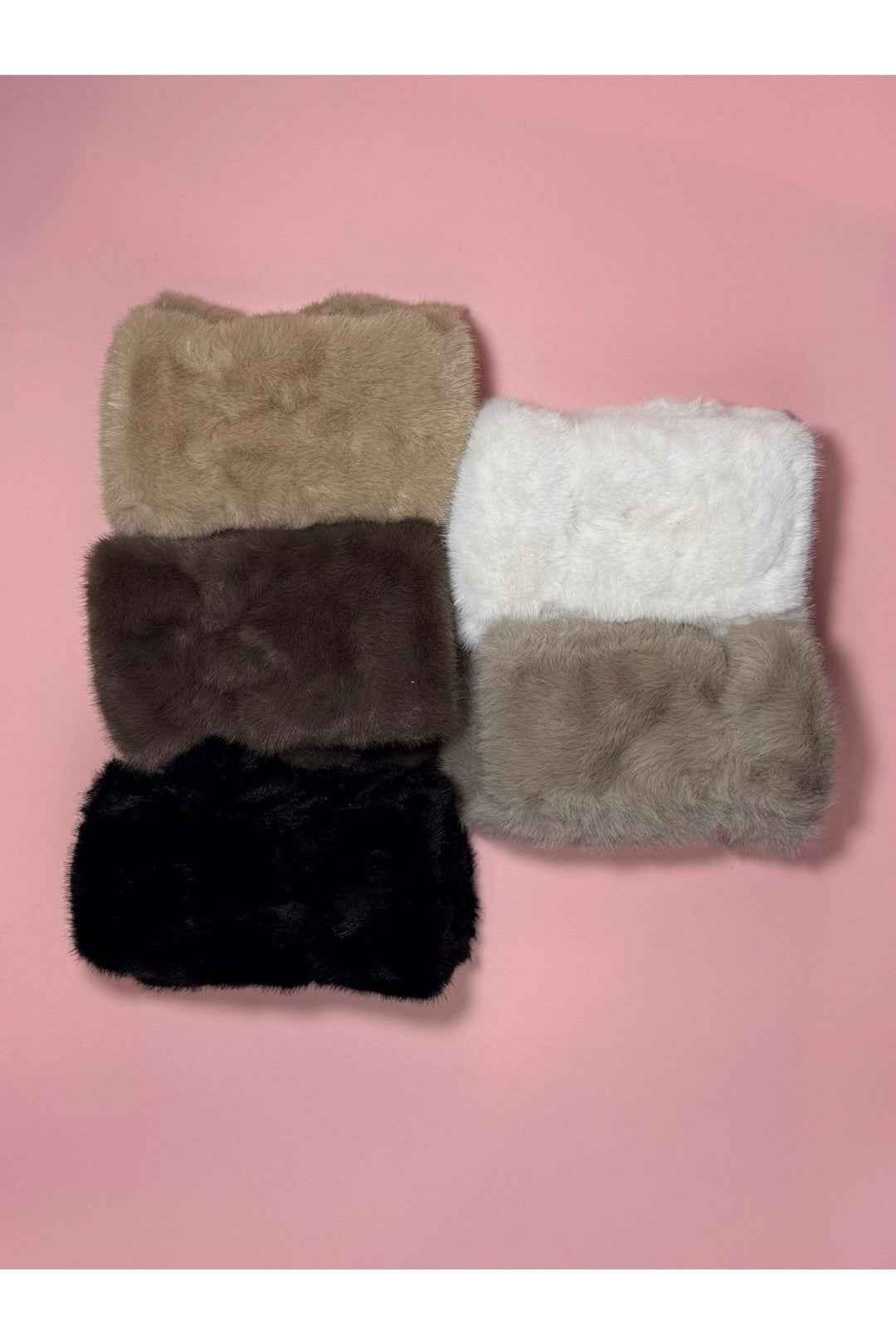 Faux Fur Fingerless Gloves