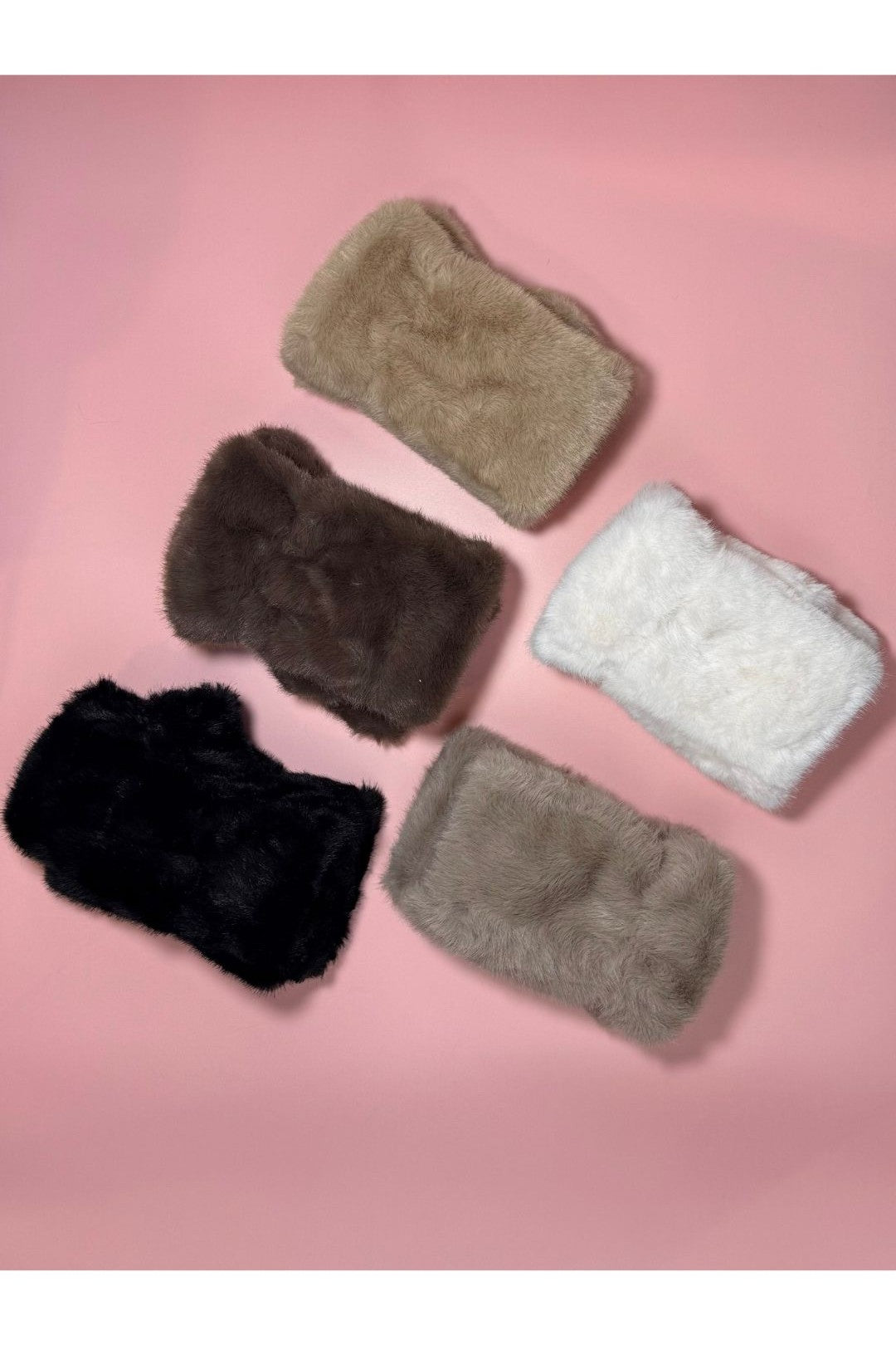 Faux Fur Fingerless Gloves