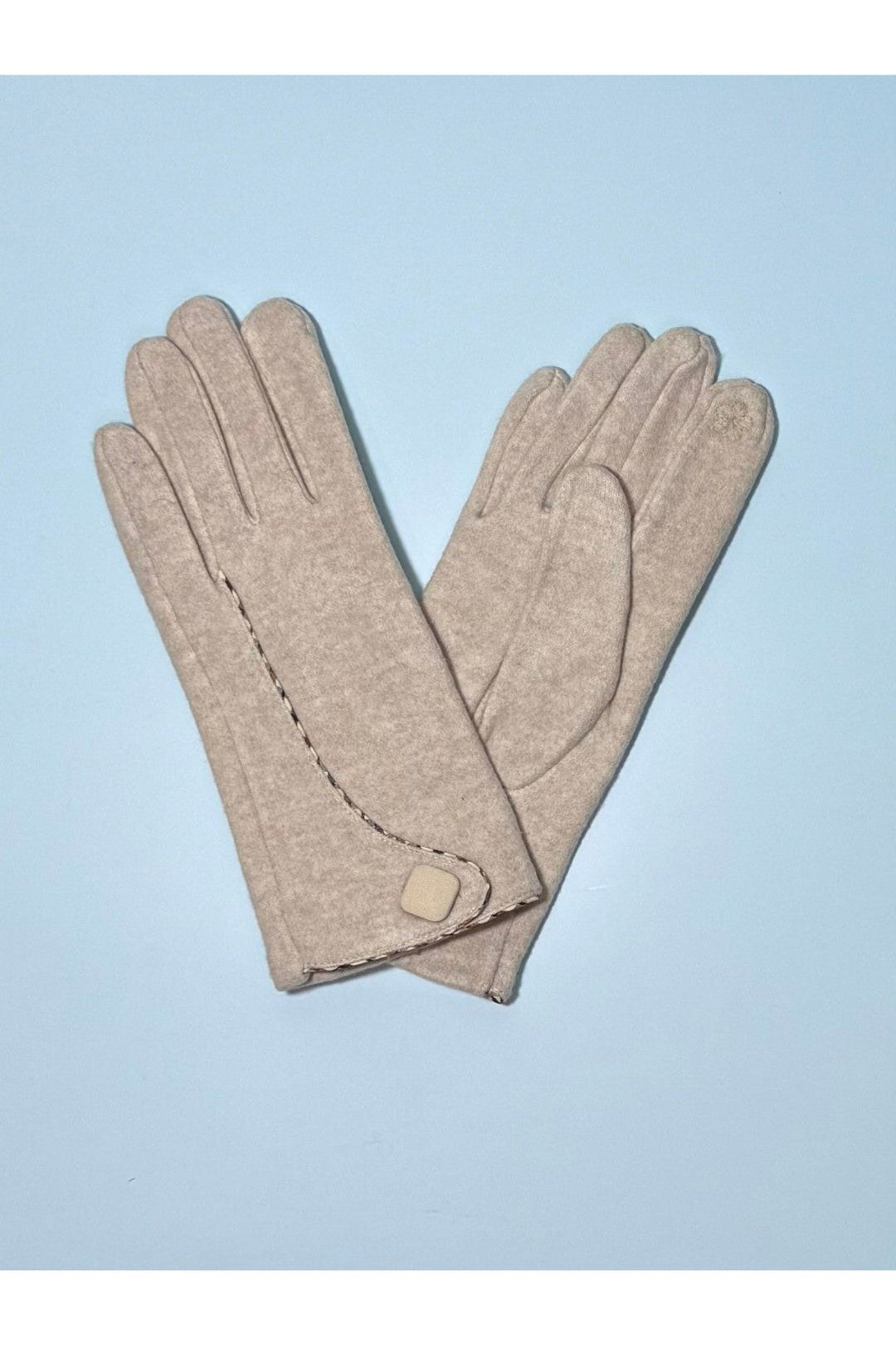 Contrast Stitch Smart Touch Gloves