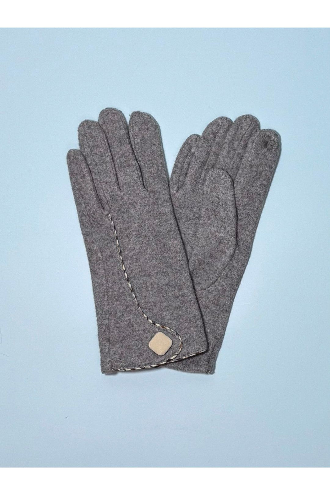 Contrast Stitch Smart Touch Gloves