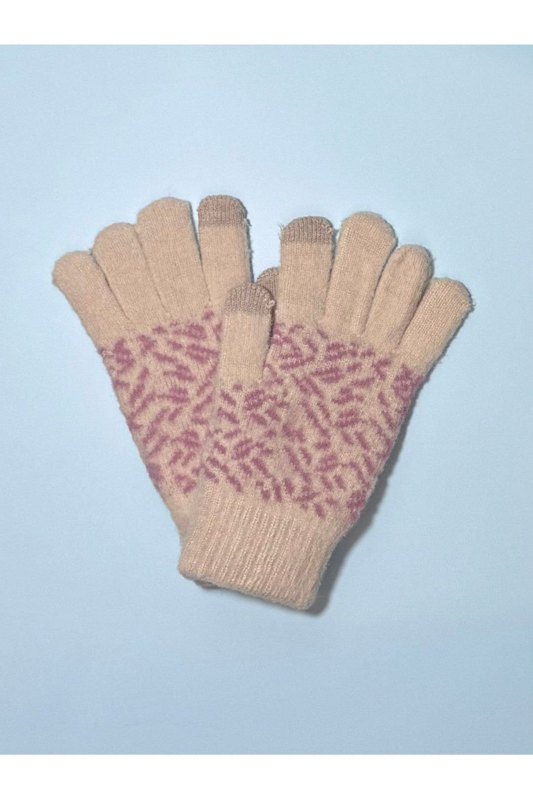 Printed Design Warm Touchscreen Gloves