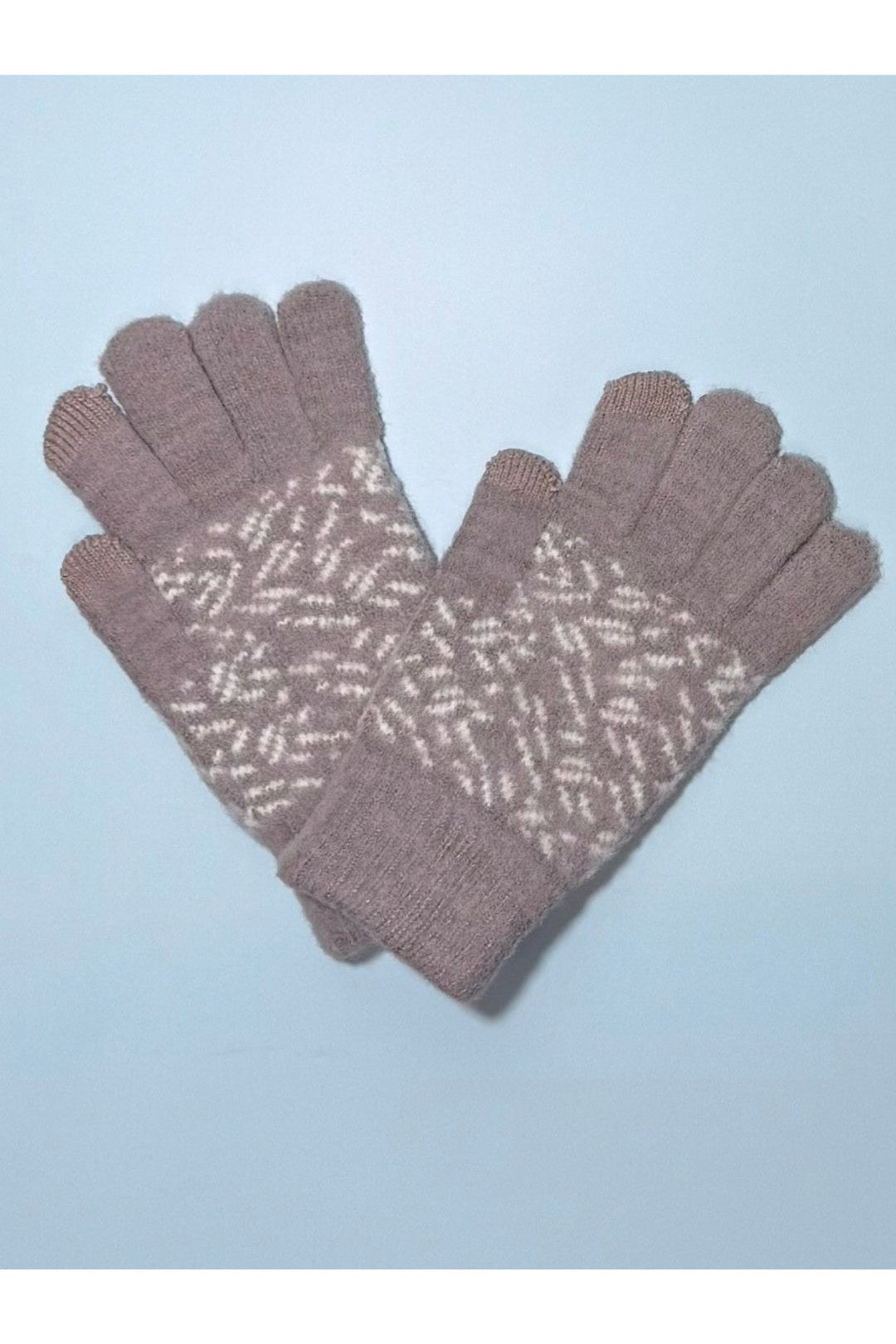 Printed Design Warm Touchscreen Gloves