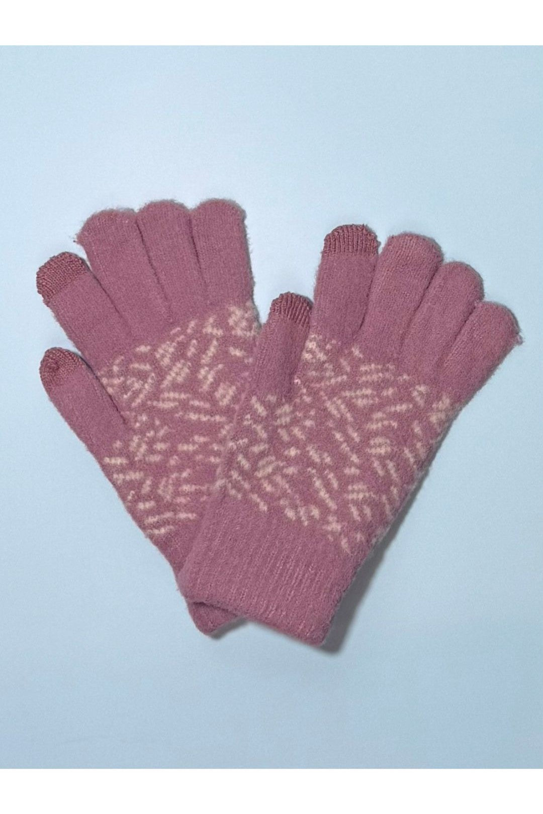 Printed Design Warm Touchscreen Gloves