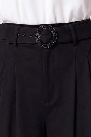 [Liverpool] Belle High Rise Belted Wide Leg Trousers, 31" Inseam