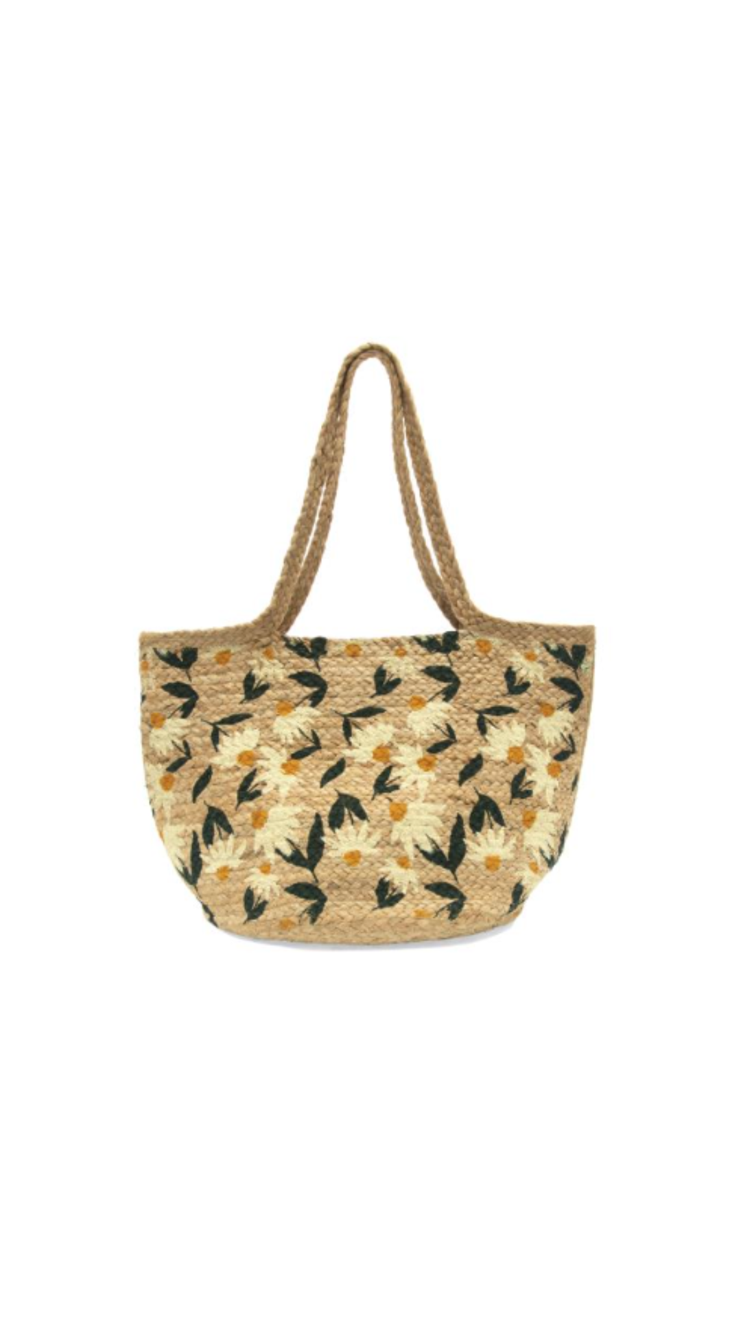 Lucia Jute Braided Shoulder Strap Tote